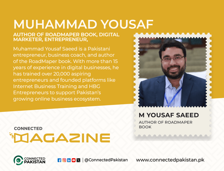 Muhammad Yousaf Saeed: Author of RoadMaper and Mentor of 20,000+ Entrepreneurs